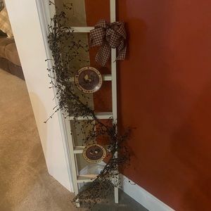 rooster decorative primitive ladder